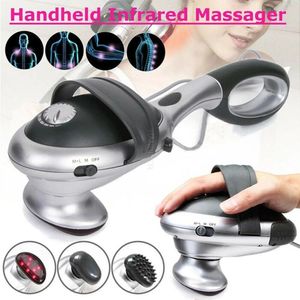 Full Body Massager Handheld Electric Body Heated Massager Stick Infrared Body Neck Back Massage Waist Cervical Massager Hammer Vibration Massage 231219