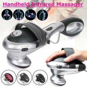 Massageador de corpo inteiro portátil corpo elétrico aquecido massageador vara infravermelho corpo pescoço volta massagem cintura massageador cervical martelo vibração massagem 231219