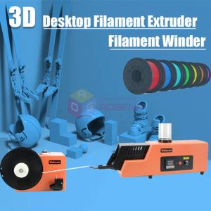 3D -utskriftsmaskin Printer Partner återvinning av filamentextruder med Auto Winder
