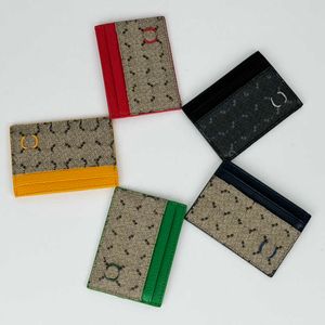 Top -Quality -Männer klassische Gelegenheitskartenhalter Kuhläsesandleder Ultra Slim Wallet Packet Bag für Mans Women mit Box 231215