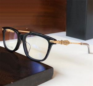 Neue Modedesign Retro -Männer Optische Brille Terstine Punkstil Square Frame Titan -Tempel mit Lederbox HD -Objektiv oberste Qualität