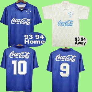 1993 1994 Cruzeiro Mens Retro Soccer Jerseys Home Short Sleeve Football Shirt