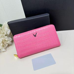 Designer purse Crocodile print cowhide zipper purse Ladies Multi-function card bag Small bag Fashion clutch bag wholesale