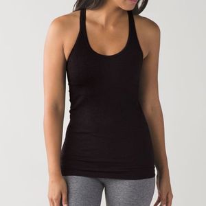 Lu-l Tank Top Sports BH för kvinnor Lång längd Yoga Running Workout Athletic Camisole Gym ärmlösa t-shirts