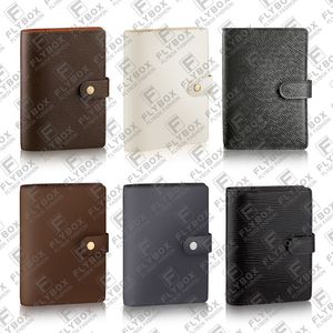 R20005 R20700 R20706 Small Ring Agenda Cover Address Book Notepad Calendar Credit Card Holder Unisex Fashion Luxury Designer Top Quality R20052