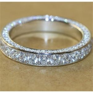 Anéis de casamento 925 senhoras moda amor anéis dedo jóias prata esterlina noivado casamento banda anéis para mulher y0420262h