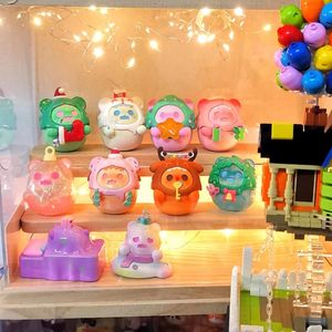 Blind box Blind Box Toys Original ShinWoo Ghost Bear Christmas Night Series Model Confirm Style Cute Anime Figure Gift Surprise Box Kids 231219