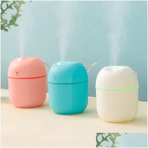 Aromatherapy 220Ml Air Humidifier Trasonic Mini Car Diffuser Portable Usb Essential Oils Purifiers Led Lamp Home Fragrance Products Dr Dhuph