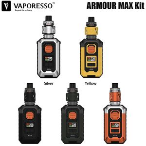 オリジナルVaporesso Armor Max Kit 220W Box Mod Vapeおよび8ml Itank 2フィットGTIメッシュコイル電子タバコ18650/21700 Vaporizer