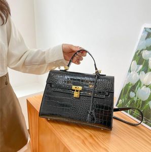 5A borse di design di lusso borse da donna borse a tracolla borsa a tracolla modello coccodrillo marca moda oro borse grandi con fibbia pochette con patta