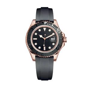 Relógio de luxo relojes masculino iate relógio 42mm 3235 movimento pulseira de borracha relógios de mergulho luminoso clássico designer relógios negócios casual relógio masculino com caixa montre