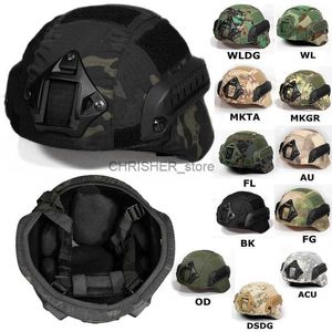 Capacetes de escalada mich2000 capa de capacete esportes ao ar livre airsoft engrenagem capacete acessório tático camuflagem pano capa de capacete para michhelmet