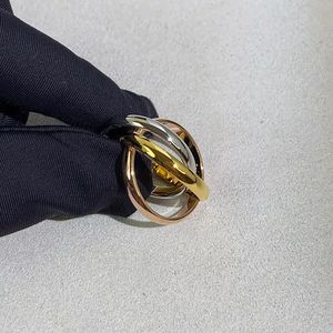 Pierścionki ślubne Fancy Geo 3 Kręgi kolorowe pierścionki koktajlowe dla kobiet projektantki biżuterii luksus 925 Srebrny Bague Femme Anillos Mjer 5526 231219