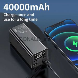 Cep Telefonu Güç Bankaları Elvancy 100W Süper Hızlı Şarj Açık Güç Bankası W Büyük Kapasite 40000mAH 20000 MAH 220V J231220 için Uygun Cep Telefonu