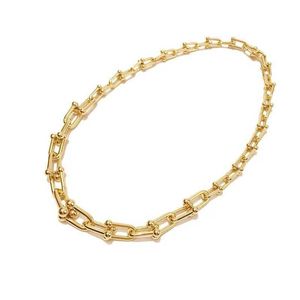 Hot Picking TFF U-shaped Horseshoe Necklace Bracelet Jewelry with a Cool and Individualized Small Luxury Style