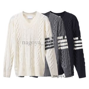 Women's Hoodies Women's Clothing Mens Hoodie TB Wool Sweater Unisex V-neck Korean Casual Knitted Shirt 625