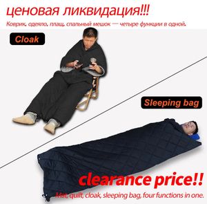 Schlafsäcke Wearable Camping Sleeping Bag Umhang Decke Quilt Erwachsener Touristenschlafausrüstung für Trekking -Rucksacktourismus im Freien 231219