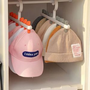 New Bag Clips 6 Clips Hats Socks Organizer Rack Hanging Peaked Cap Scarf Storage Rack Hanger Multifunctional Closet Wardrobe Storage Holder