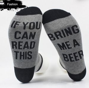 Ganze Frauen Männer Brief Druck Socken Wenn Sie dies lesen können, bringen Sie mir ein Glas Wein Unisex Socken lustig Neuheit Vintage Ret5599033