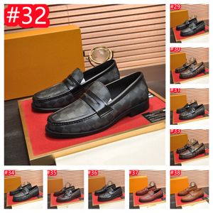 40Model Men Crocodile Grain Leather Dress Shoe Business Office Slip-on Shoes Designer Mens Wedding Party Loafers Men's Casual Buckle Flats Plus Size 45