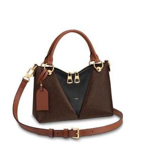 Designer Top Quality M43976 27cm Tote Canvas Calfskin Leather Top Handles Shoulder strap Totes Handbags with Dust Wallets272Q