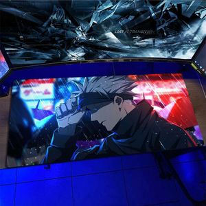 Мышиные накладки для запястья отдыхают jujutsu kaisen satoru gojo pad mouse pad Большой аниме Mousepad gaming xxl Mouse Mouse Mate Gamer Desk Desk Speed ​​Keyboard Pads 900x400mml231221