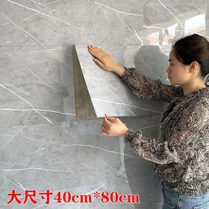 Stickers Wall Stickers Wall Sticker Thick Self Adhesive Tiles Floor Stickers Marble Bathroom Ground waterproof Wallpapers PVC Bedroom Furni