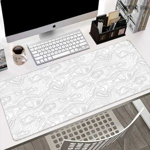 Mouse Pads Wrist Rests Large Gaming Mouse Pad Gamer Big Mouse Mat Computer Locking Edge MousePad 90x40cm Keyboard Desk Black and White Mice PadL231221