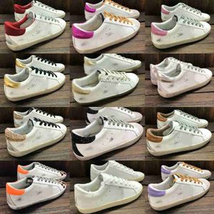 Goldenes Gooseics Designer Golden Super Star Sneakers Women Women Searn Equury Italy Italy White Do Old Dirty Dirty Shoes