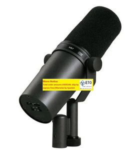 Mikrofoner toppkvalitet SM7B Professional Cardioid Dynamic Microphone Studio Selectable Frequency Response Mic for Game TV Live Vocal LL