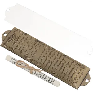 Curtain Religious Holy Scroll Outdoor Gifts For Men Catholic Mezuzah With Metal Prayer Decor Alloy Adornment Man Symbols