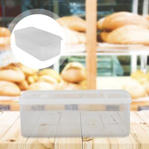 Tallrikar bröd lagringslåda muffin container keeper hemlagad toasthållare pp dispenser containrar lufttätt bröd