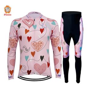 2023 Winter Wärme Fleece Set Radsportkleidung Frau Jersey Anzug Sport Reitrad MTB Kleidung Labbhose warmes Ropa Ciclismo 231221