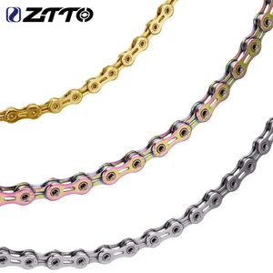 ZTTO 12 Speed ​​Bike Chain 126 Links MTB Mountain Road 12s Fahrradketten 12speed 24s mit fehlendem Glied Connecter 231221