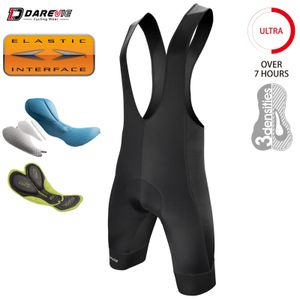 Darevie Cycling Bib Shorts 남자 젤 패드 6H 라이드 남자 사이클링 반바지 프로 팀 이탈리아 패드 남성 사이클링 반바지 7 cm 다리 그립퍼 MTB 231220