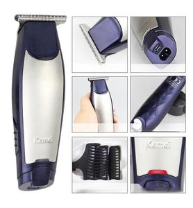 Kemei 3 in 1 Professional Hair Clipper充電式0mm Baldheaded Hair Trimmersバーバーヘアカットマシン付きUSBケーブル