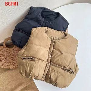 Koreanische Kinder Winter Gepolsterte Weste Oberbekleidung Weste Kind Mantel Junge Lose Outdoor Kleidung Baby für Mädchen In Externe 231220