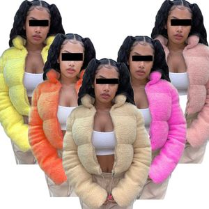 Donne Down Parkas inverno Calcio di calore Tops Coats Girl Fashion Trendy Jackets for Women Ladies Sherpa Bubble Down Puffer Coats Pcy1