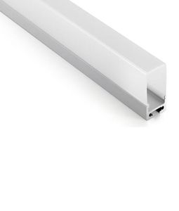 10 x 1M SETSLOT U Typ Anodiserad aluminiumprofil och Al6063 T6 LED -profil 1m för tak eller pendellbelysning8995530