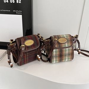 Ladies Square Casual Women Crossbody Bags Fashion Metal Shoulder Bag Wholesale New Style Grid Print Mini Handbags FMT-4159