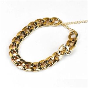 Dog Collars & Leashes Dog Collars Electroplating No Discoloration Puppy Not Fade Small Pet Accessory Cat Collar Gold Chain Necklace Dr Dhpaz