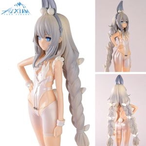 23cm ALTER AZUR Lane Anime Figürü Mnf Le Malin Tembel Beyaz Tavşan Pvc Eylem Seksi Kız Heykelcik Koleksiyon Model Bebek Oyuncakları 231220