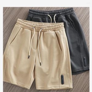 Mäns jeans shorts för män mångsidiga sommarens ytterkläder andningsbar snabb torkning av löst passande vita casual byxor sport capris