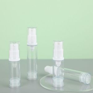 5 ml 10 ml 15 ml mini bärbar påfyllningsbar sprayflaska PET Portable Cosmetic Exempel Pack -flaskor Transparent plast WEDIW