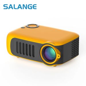 Salange Mini Projector A2000 360*240 1080p Поддержал 3,5 -мм портативный USB -видео -проектор Home Media Player Kids Gift Movie Beamer 231221