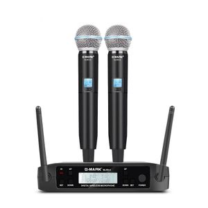 Microphones Microphones Microphone Wireless GMARK GLXD4 Professional UHF System Handheld Mic For Stage Speech Wedding Show Band Home Party Chu