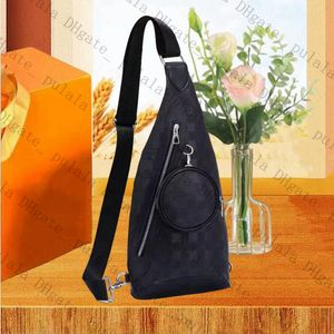 Avenue Sling Bag Mens Designer Chest Pack läder axelväskor Mans kvinnor Luxur Designer Cross Body Purse Plånbok Hobos Messenger Handväska Tote L Bumbag midja Väska