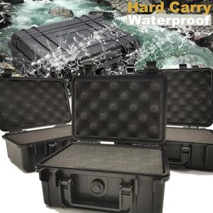 Case Tool Case Portable ToolBox Plastic Safety Equipment Case Waterproof Hard Carry Tool Case Bag Storage Box Camera Pography with Spon