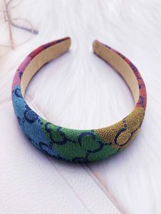 Neue Charme Fashion Designer Briefe Drucken Stirnbänder Haarbänder für Frauen Vintage Retro Hair Hoop Outdoor Sportturban Headwrap 2107164