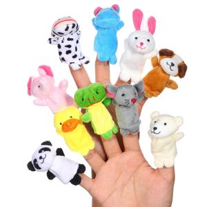 10 Stück Fingerpuppe Handspielzeug Kind Minipuppen Plüsch Kinderpuppen Tierstütze Kind Kinder 231220